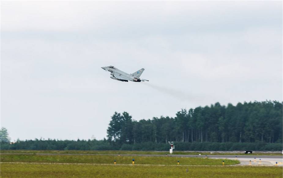 British Air Force Typhoon fighter aircraft join NATO Maritime Exercise in Baltic Region BALTOPS 925 001