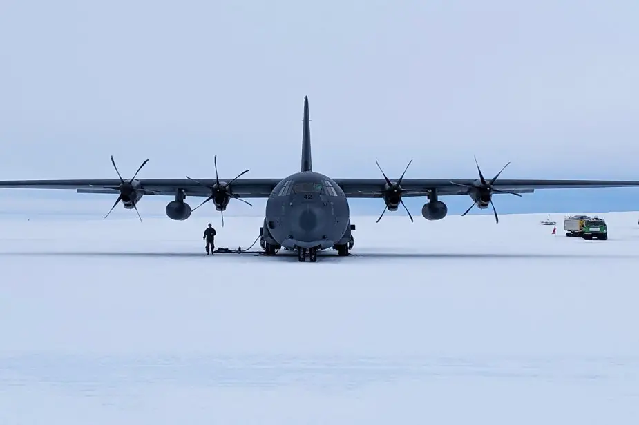 C 130J Hercules makes historic landing on Antarctic