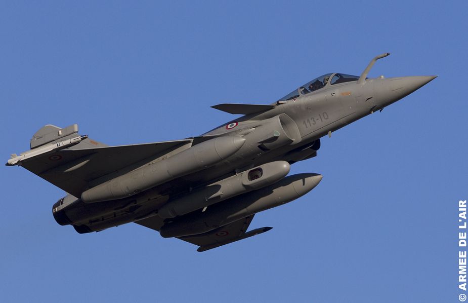 French Rafale fighter aircraft deployed in Middle East with RECO NG pod to provide intelligence imagery 925 001