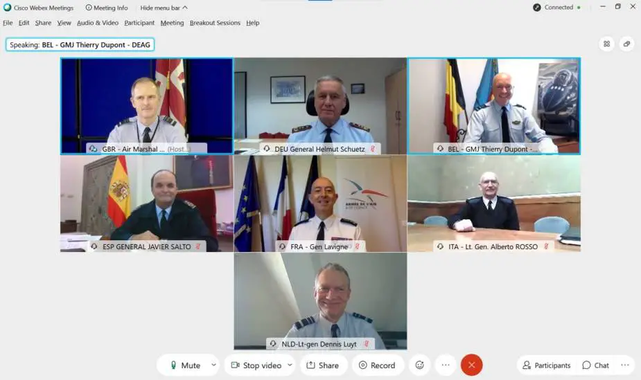 European Air Chiefs hold virtual meeting 3