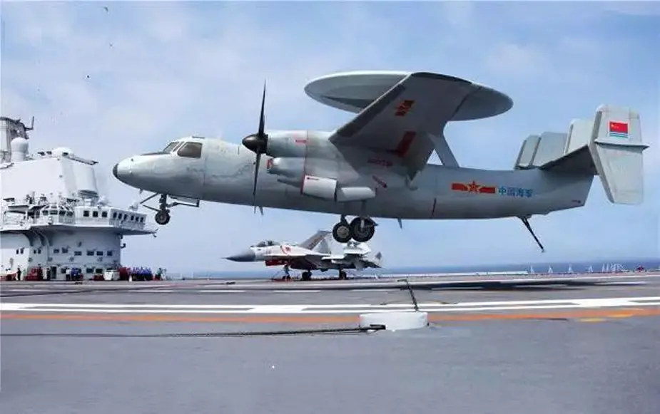 Chinese KJ 600 first carrier based early warning aircraft makes maiden flight