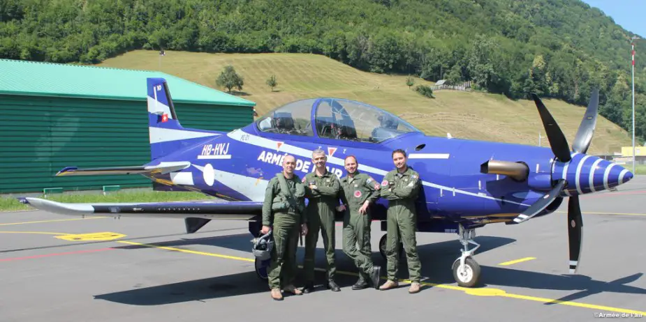 First delivery of pilot wings to French student fighter pilots trained on Pilatus PC 21