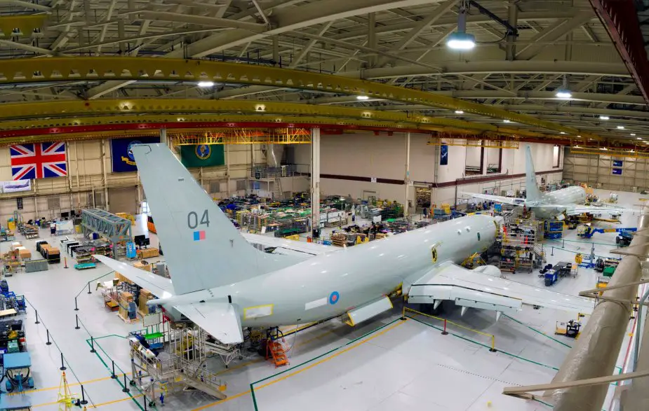 Two more P8A Poseidon maritime patrol aircraft for RAF nearing completion