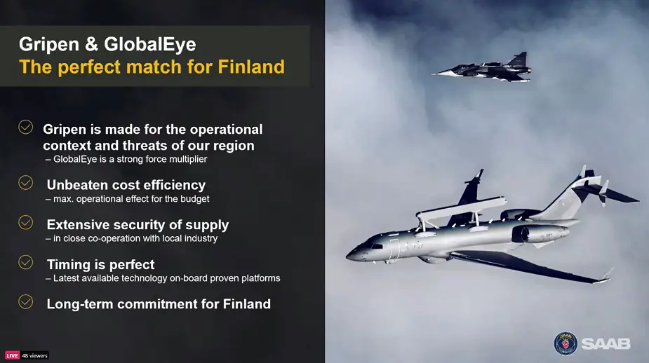 Saab delivers its best and final offer for Finland 02