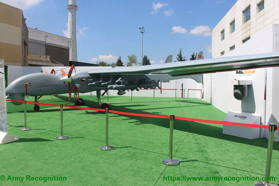 Turkish Aerospace Industries displays Aksungur MALE UAV 01