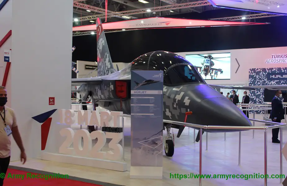 Turkish Aerospace Industries displays Hürjet fighter 01