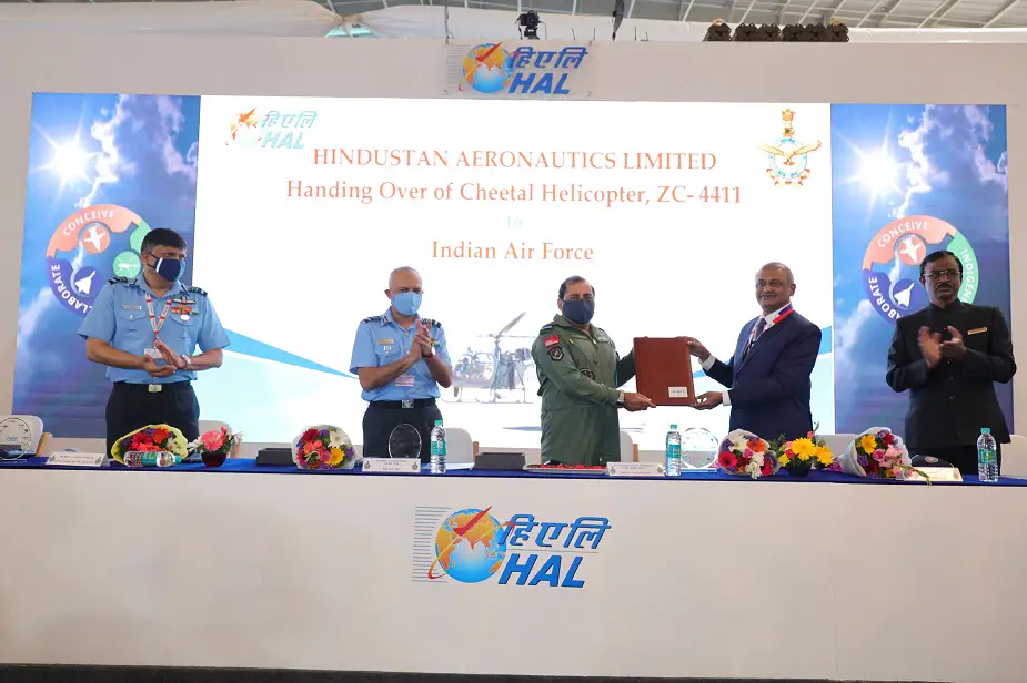 Indian Air Force takes delivery of its first Cheetal Helicopter 02