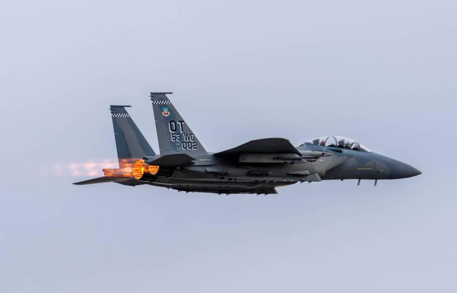 F 15EX take to the Alaska skies for testing