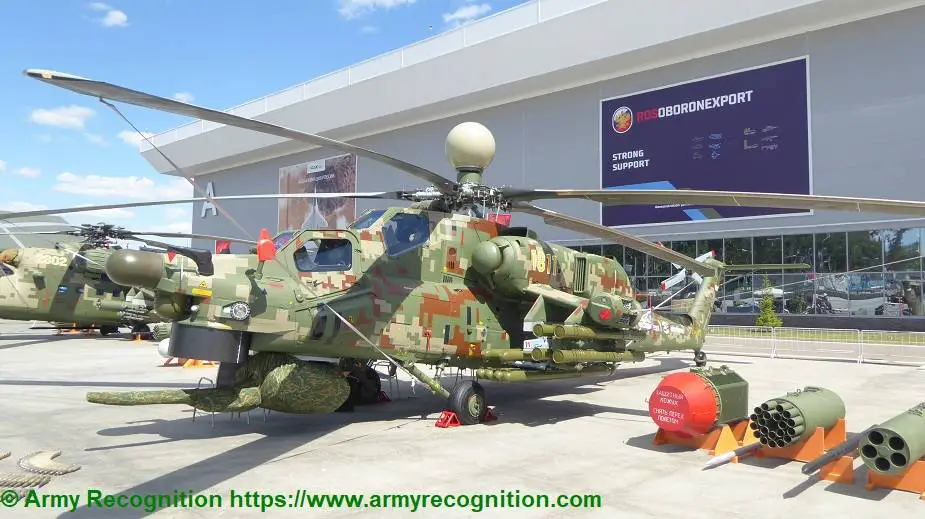 Mi 28NM attack helicopter can fire new weapons and interact with drones