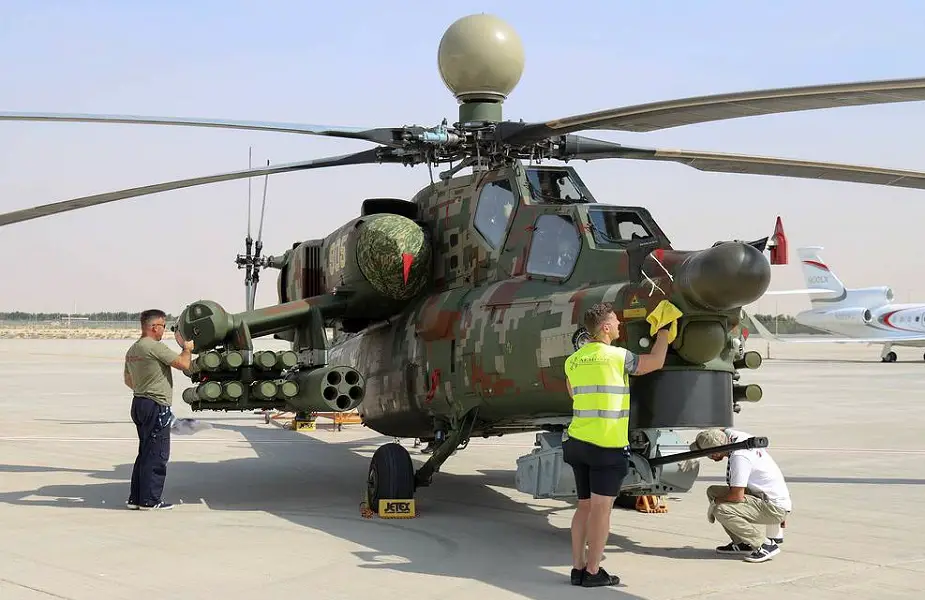 Mi 28NE helicopter makes first demonstration flight abroad at Dubai Airshow 2021 04