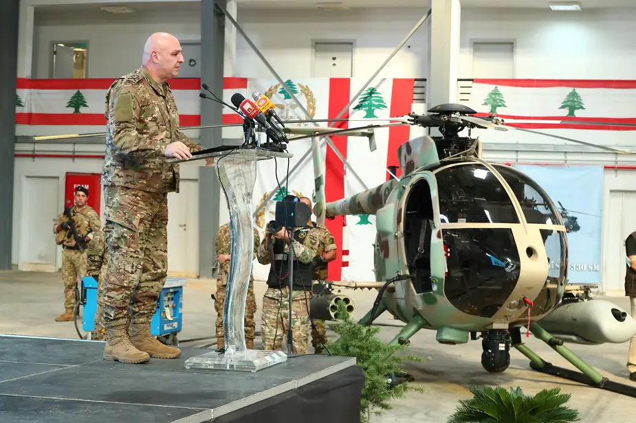 USA delivers six MD 530F attack helicopters to the Lebanese Armed Forces 08