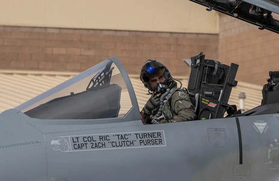 F 15EX undergoes first operational test mission at Nellis AFB 02