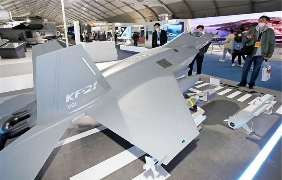 Korea Aerospace Industries showcases KAI KF 21 Boramae fighter aircraft