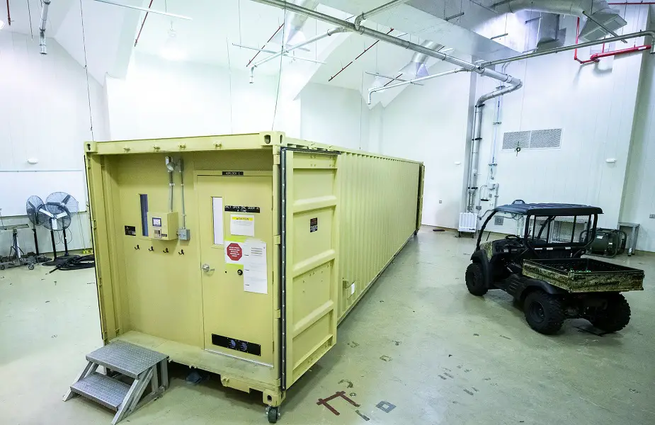 US 53rd unit tests container against chemical biological attacks