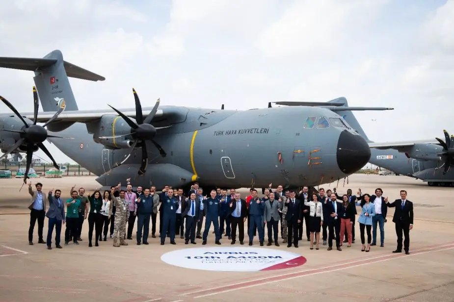 تركيا تستقبل طائرة نقل عسكرية من طراز إيرباص A400M أطلس