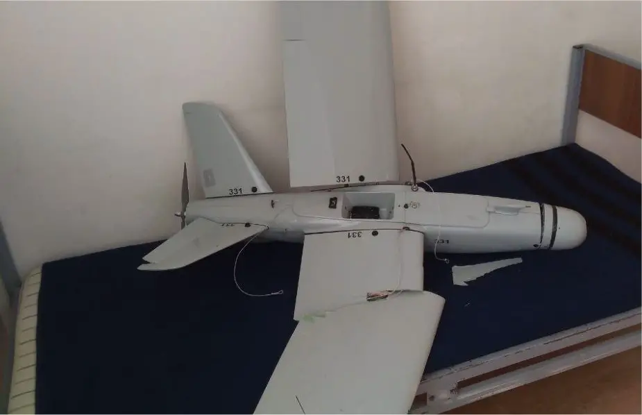 Ukrainian Leleka 100 UAV shot down by the Russian forces
