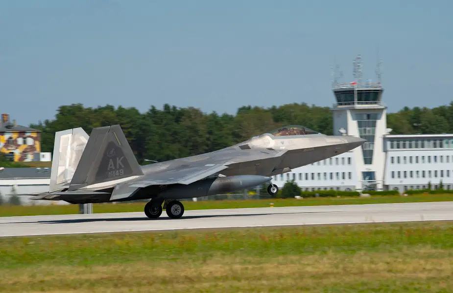 US F 22s forward deploy to 32nd Tactical Air Base Łask Poland
