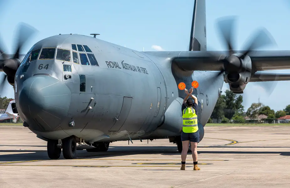 Royal Australian Air Force received its first upgraded C 130J Hercules 02