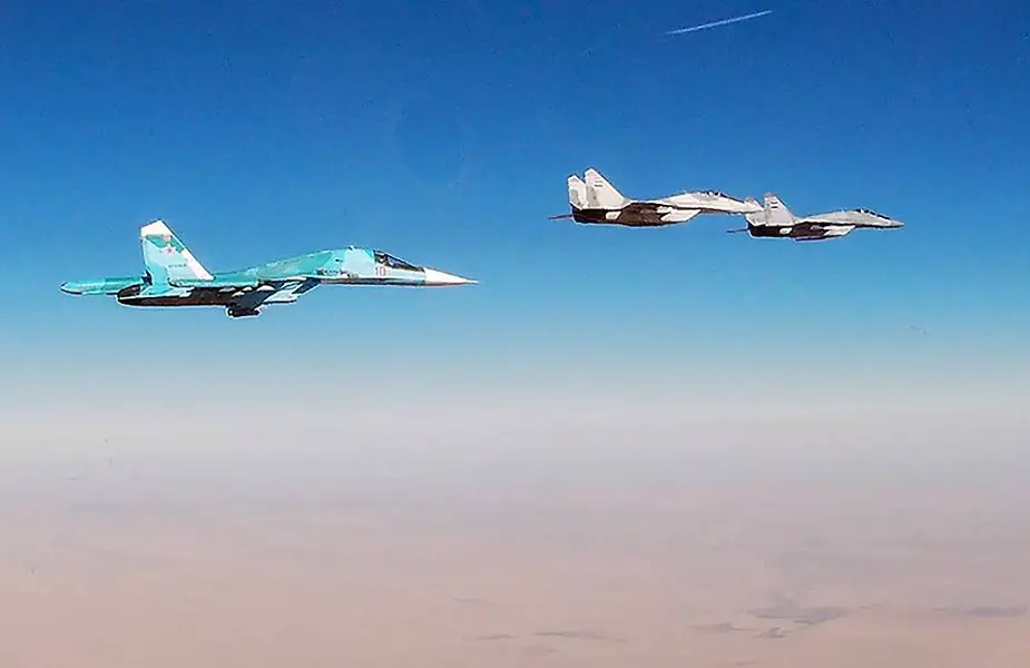 Russian and Syrian pilots conduct joint air patrol mission along Golan Heights 01