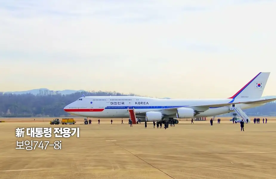 South Korea Code One presidential jet has flown its first operational trip 01