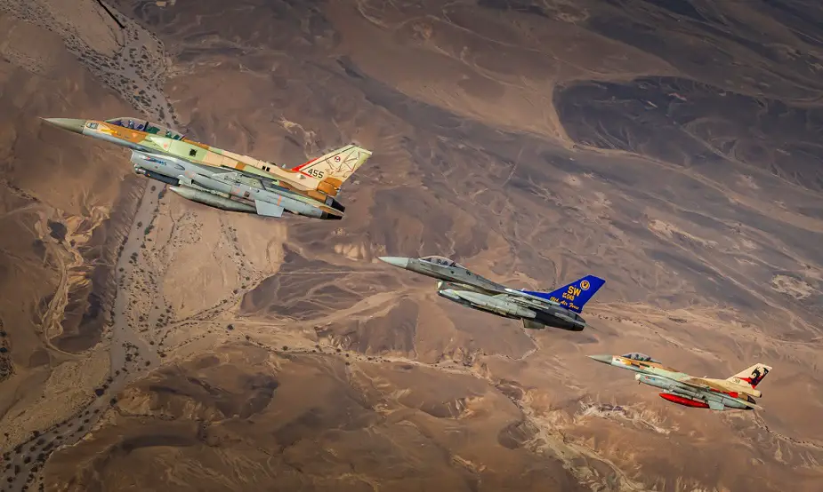 US Air Force and Israel Air Force train during Desert Falcon Exercise 03