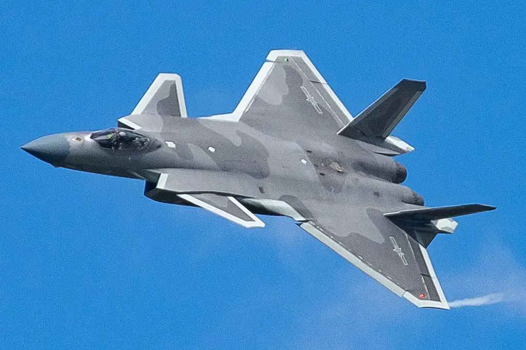 Chinese Air Force displays J 20 stealth fighter jet at AirShow China 2022 2