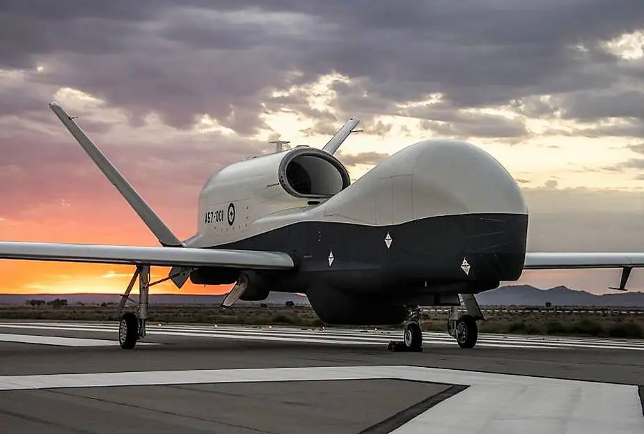 First Australian MQ 4C Triton surveillance and reconnaissance drone touches down