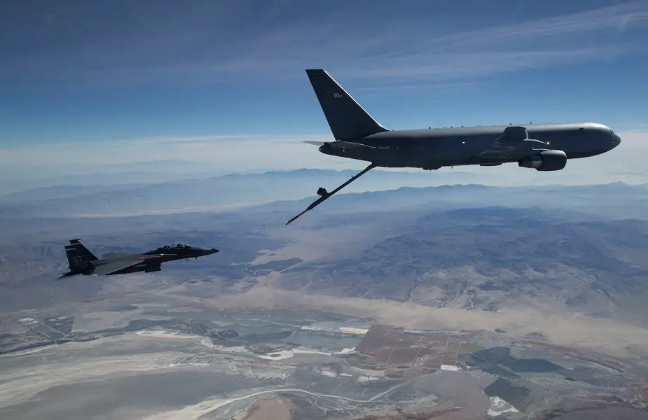 KC 46A cleared for worldwide deployments following first combat refuel 01