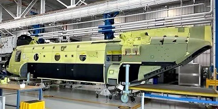 1st production Boeing CH 47F Chinook Block II intended for US Army enters final assembly stage 2
