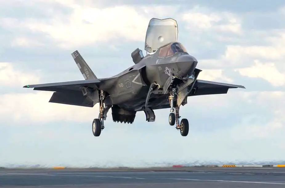 USMC F 35B flight trials continue aboard HMS Prince of Wales aircraft carrier