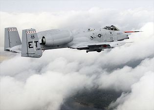 A-10 Thunderbolt II close air support aircraft technical data sheet specifications intelligence description information identification pictures photos images video US USAF United States American Air Force aviation aerospace defence industry military technology