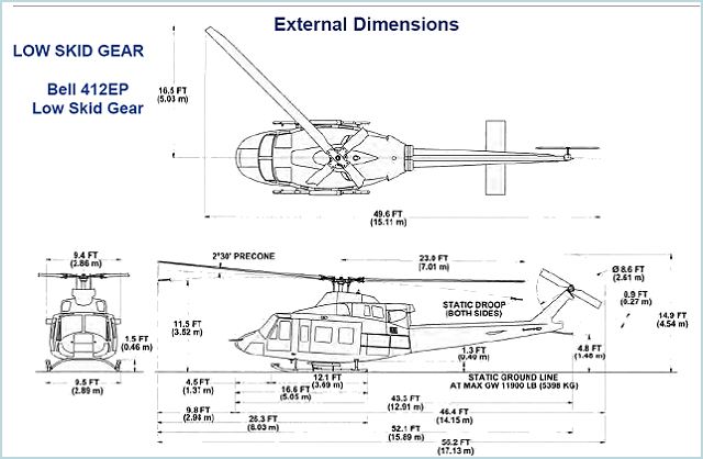 Bell 412EPI utility helicopter technical data sheet specifications intelligence description information identification pictures photos images video United States American US USAF Air Force aviation aerospace defence industry military technology