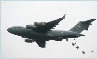 C-17 Globemaster III large military transport aircraft data sheet specifications intelligence description information identification pictures photos images video United States American US USAF Air Force aviation aerospace defence industry military technology Lockheed Martin